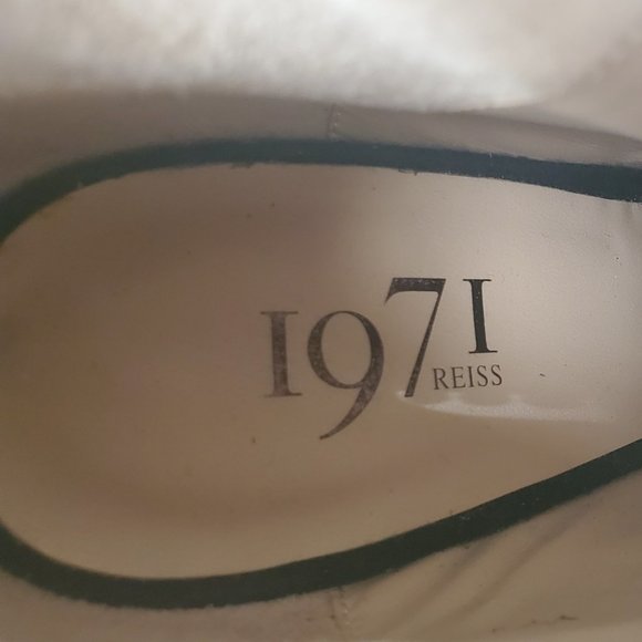 size 37 Sexy Black Crystal Black Suede wedge Bootie/heels, open tow. 1971 Reiss - Picture 7 of 10